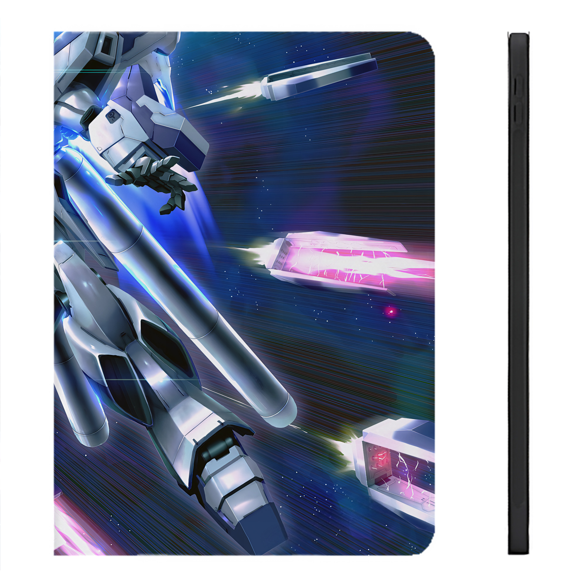 （画像用） 機動戦士ガンダム Mobile Suit Gundam IPadケース ペンホルダー付き ブックスタイルデザイン